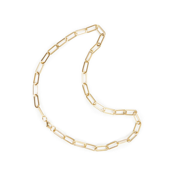 Large Paperclip chain Gold